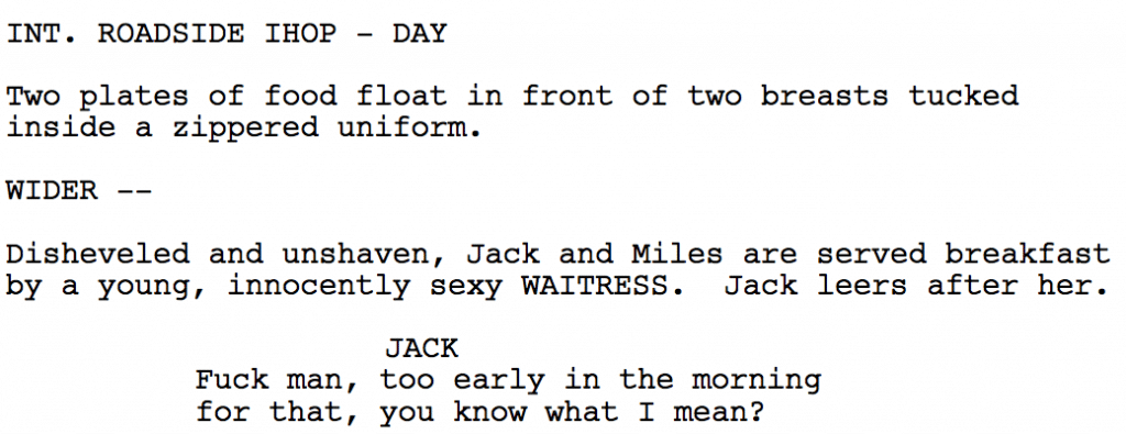 screenplay scene 