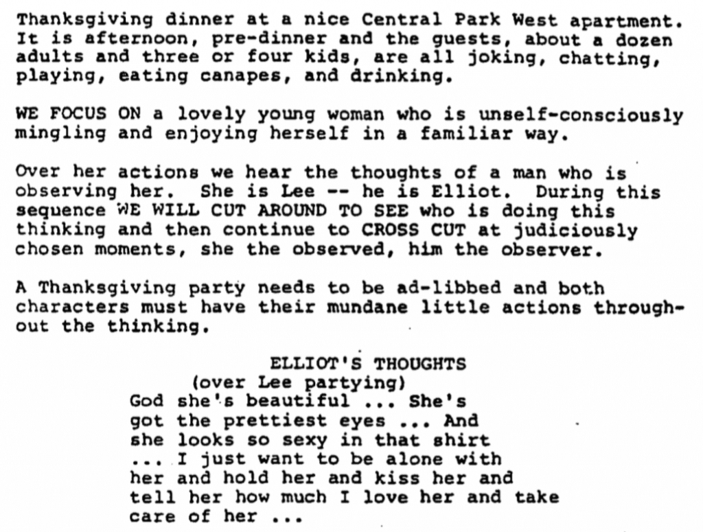 50 Best Screenplays To Read In Every Genre 30 Scan - Screenplay Hannah and Her Sisters