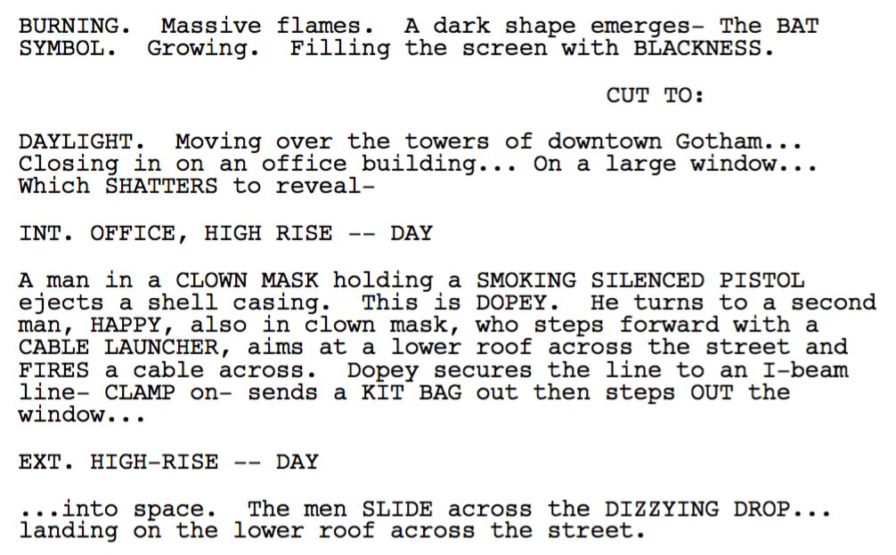 50 Best Screenplays To Read In Every Genre 47 Scan - Screenplay The Dark Knight