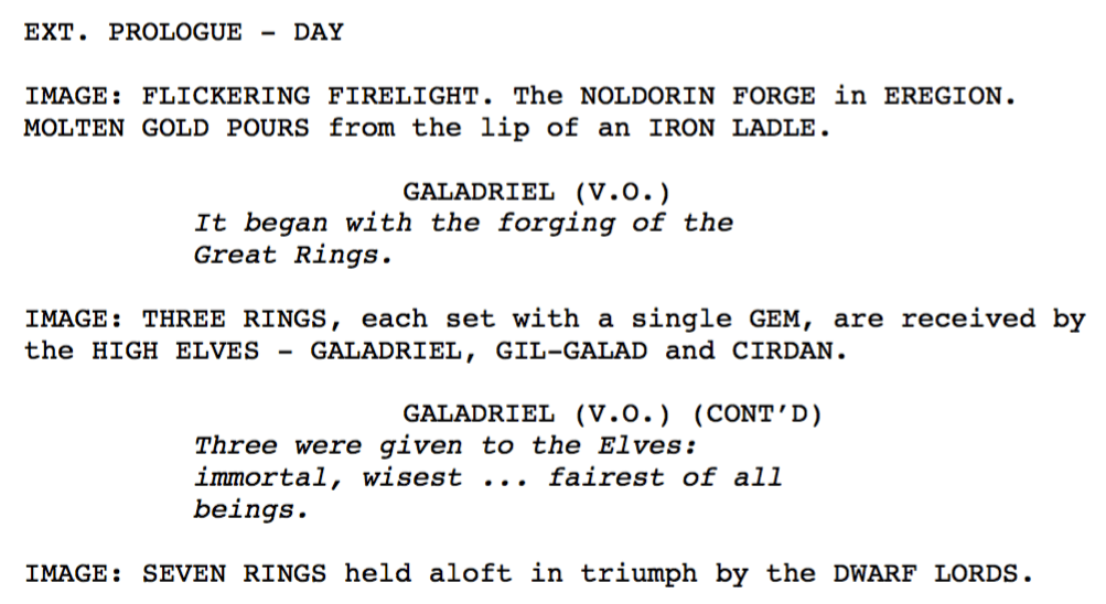 50 Best Screenplays To Read In Every Genre 51 Scan - Screenplay The Lord of the Rings: The Fellowship of the Ring