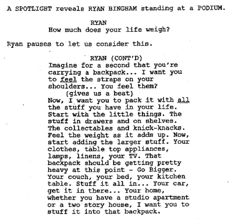 Zombieland (2009) Screenplay - Script Slug
