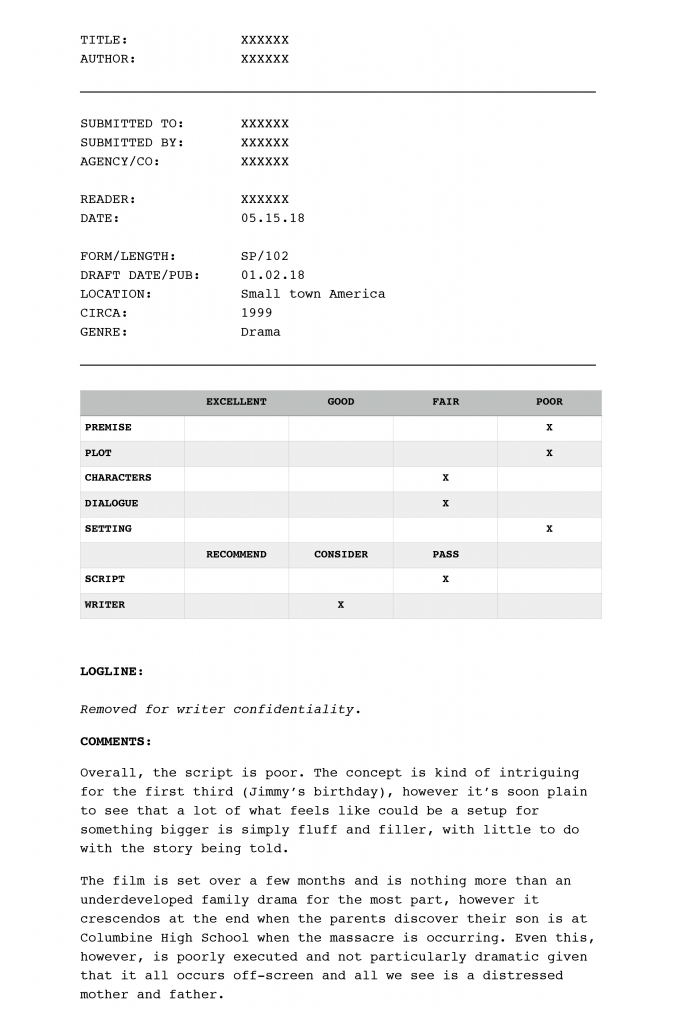 Script Coverage Template script-coverage-template
