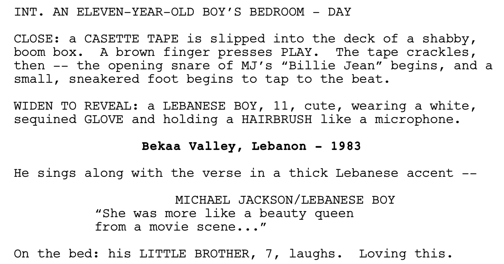 Tv script. Tv script