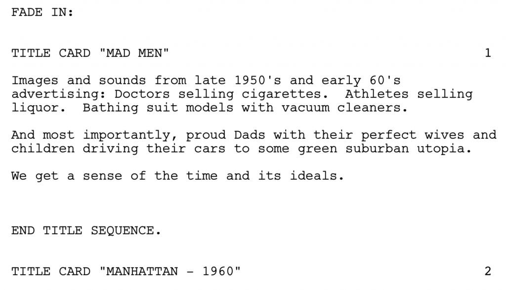 Scan - Mad Men Screenplay 